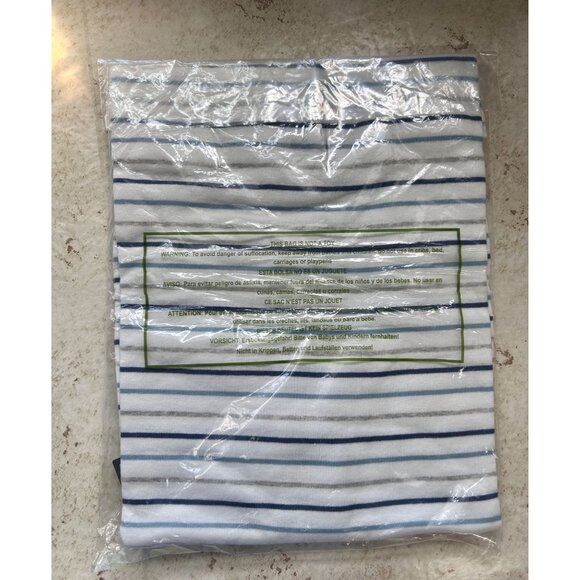 Eddie Bauer Favorite Sleeveless Halter Tank Top in White/Blue/Gray - Sz  XXL - Picture 6 of 6